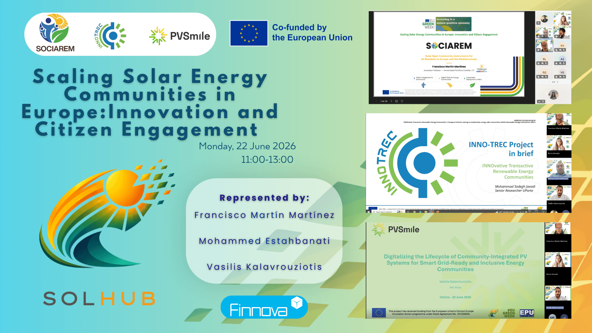 SOLHUB Cluster Brings Together European Experts to Advance the Scaling of Solar Energy Communities