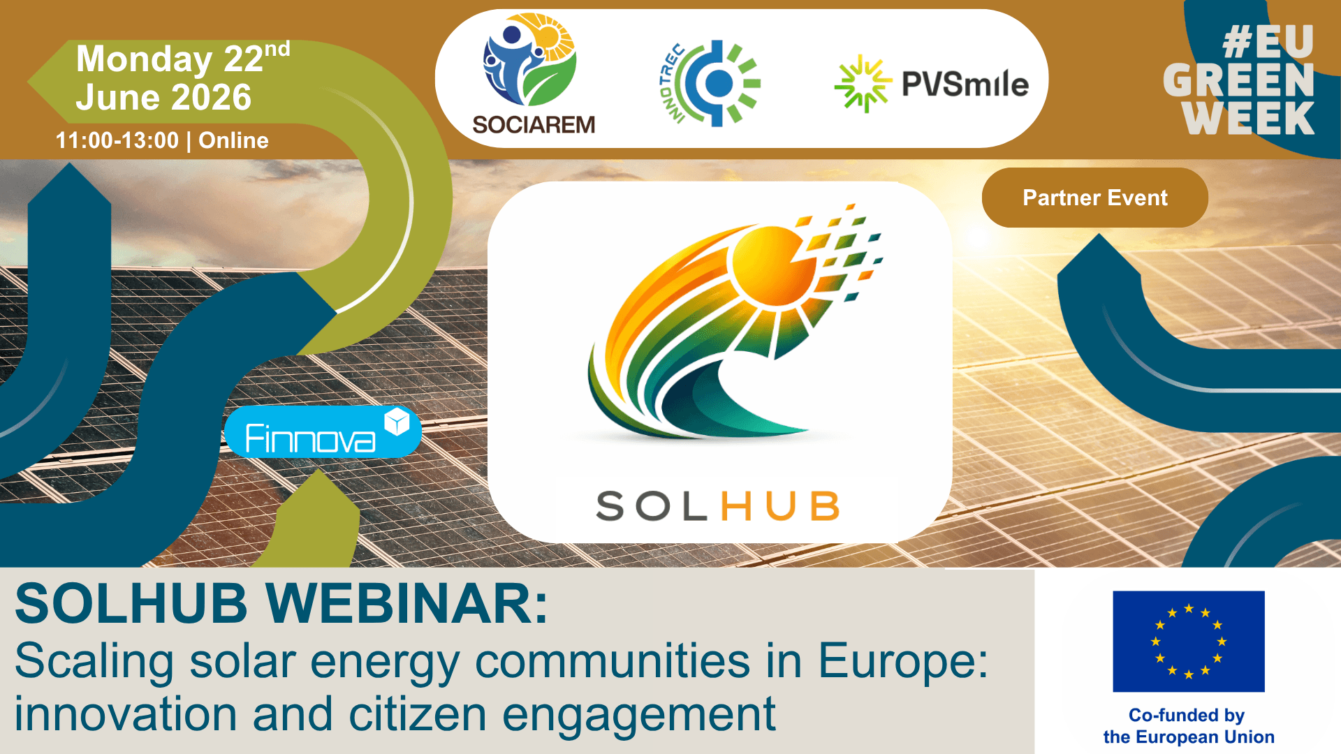 SOLHUB Cluster to Host Its First Joint Webinar on Scaling Solar Energy Communities in Europe